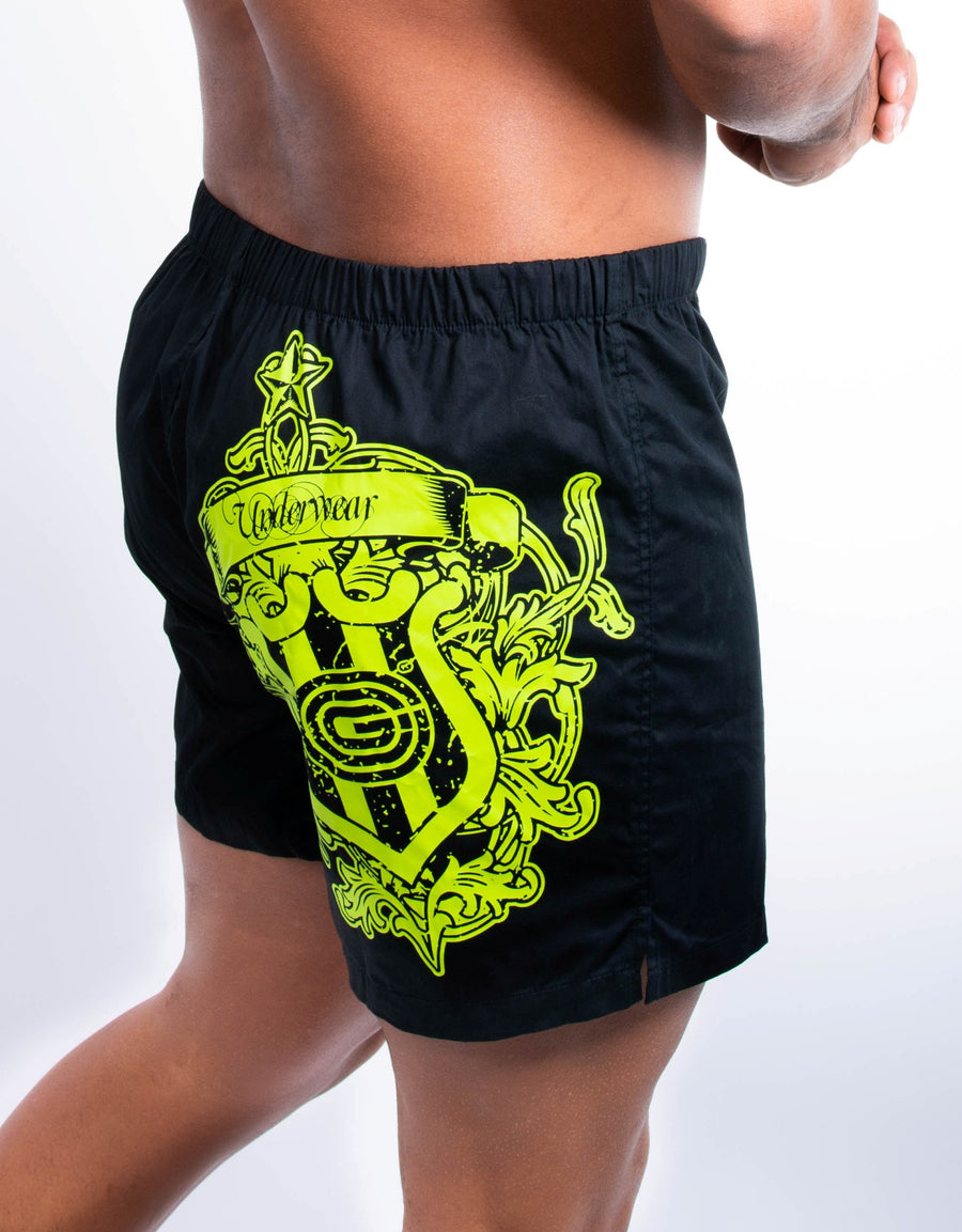 Boxer Coat Of Arms Green - ARG Underwear